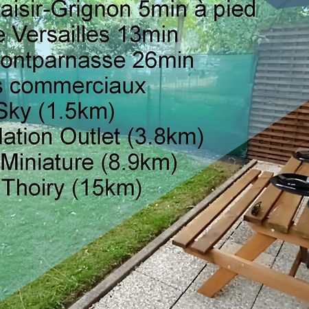 Detente & Jardin By Beds4Wanderlust - Charmant T2 Avec Jardin - Gare Plaisir-Grignon, Versailles 20Km Esterno foto